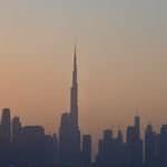 Burj Khalifa and the Dubai skyline rising over the waterfront
